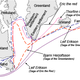 The possible routes of Norse explorers, based on information recorded in centuries-old Icelandic Sagas.